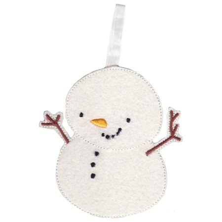 Snowman Christmas Ornament and Feltie