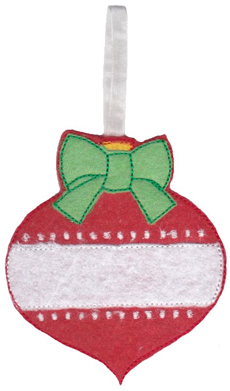 Bauble Christmas Ornament and Feltie