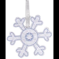 Snowflake Christmas Ornament and Feltie