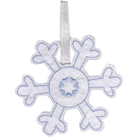 Snowflake Christmas Ornament and Feltie