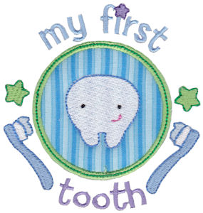 Baby's First Tooth Applique