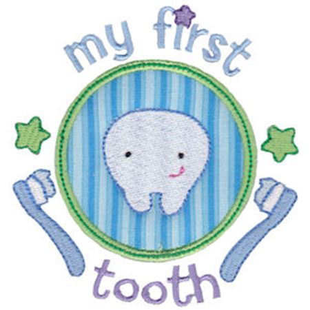 Baby's First Tooth Applique