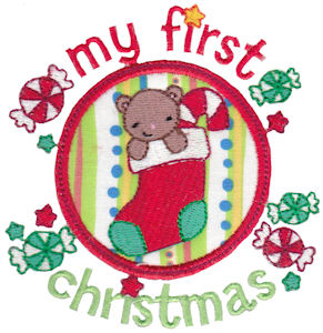 Baby's First Christmas Applique