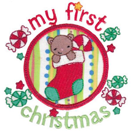 Baby's First Christmas Applique