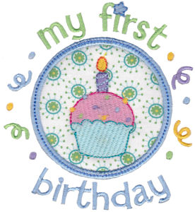 Baby's First Birthday Applique