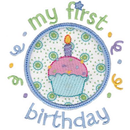 Baby's First Birthday Applique
