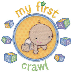 Baby's First Crawl Applique