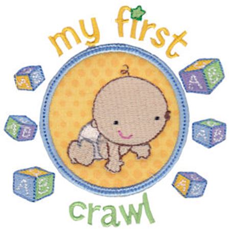Baby's First Crawl Applique