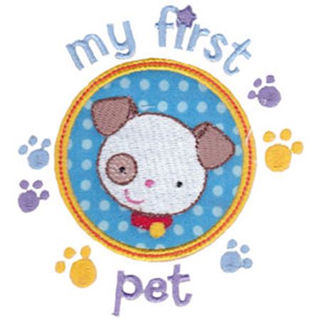Baby's First Pet Dog Applique