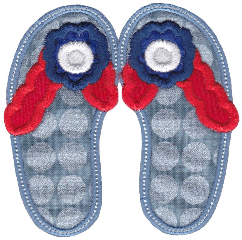 Flip Flops Applique 11