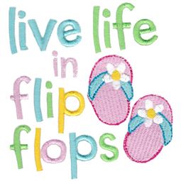 Flip Flops Applique 12