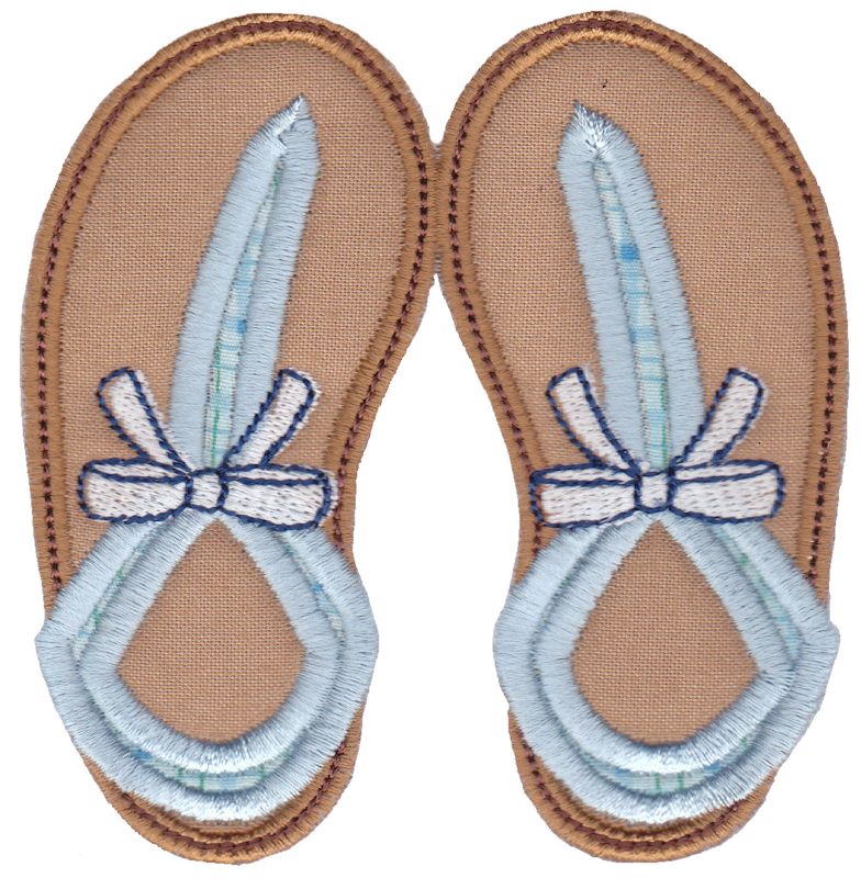 Flip Flops Applique 7