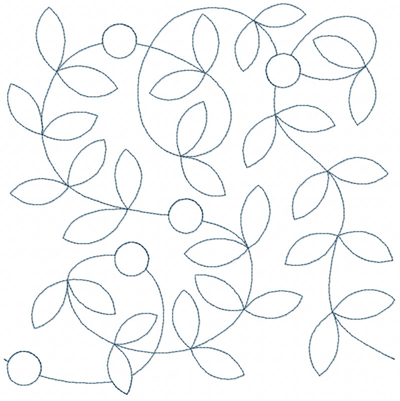 Folk Art Continuous Line Quilting 11