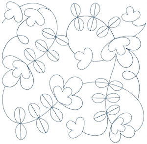 Folk Art Continuous Line Quilting