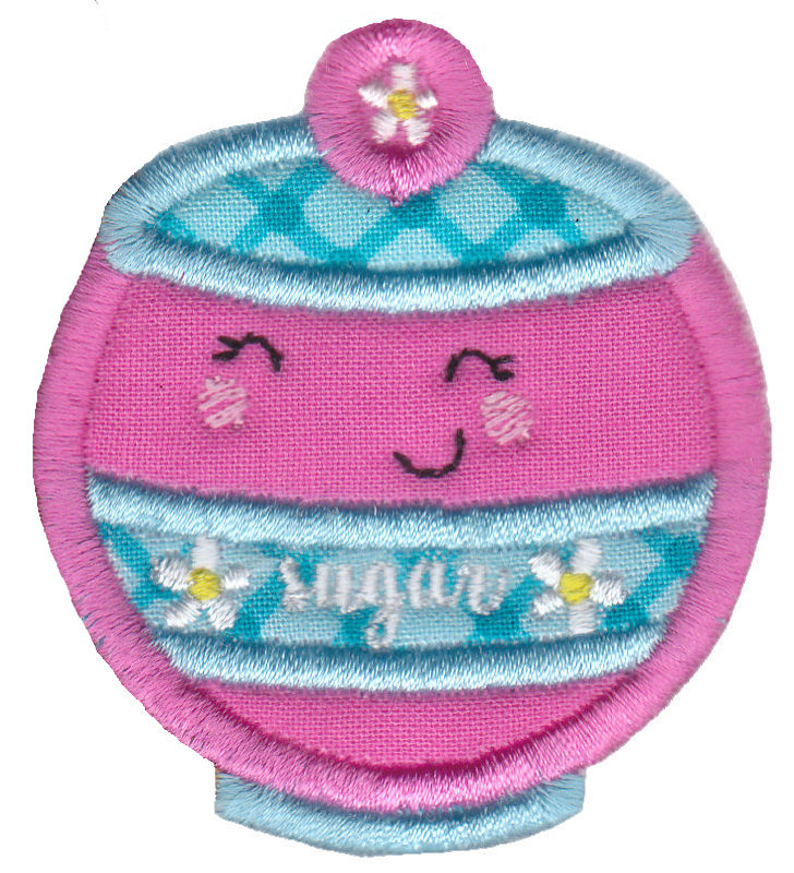 Applique Sugar Jar