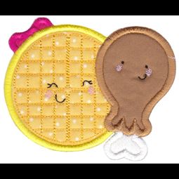 Waffles and Chicken Applique