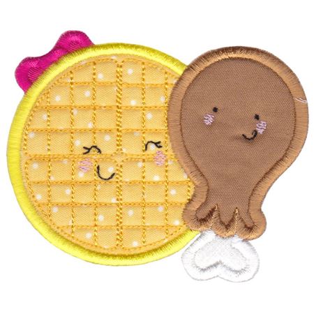 Waffles and Chicken Applique
