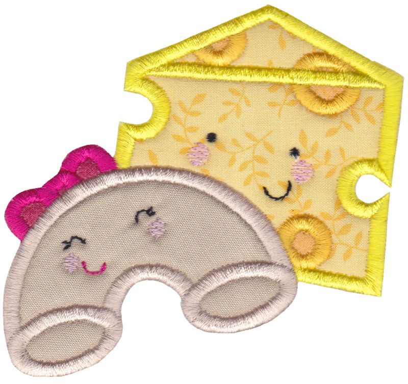 Mac and Cheese Applique