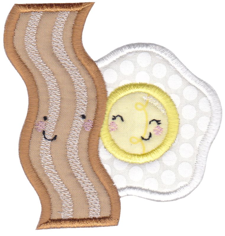 Bacon and Eggs Applique
