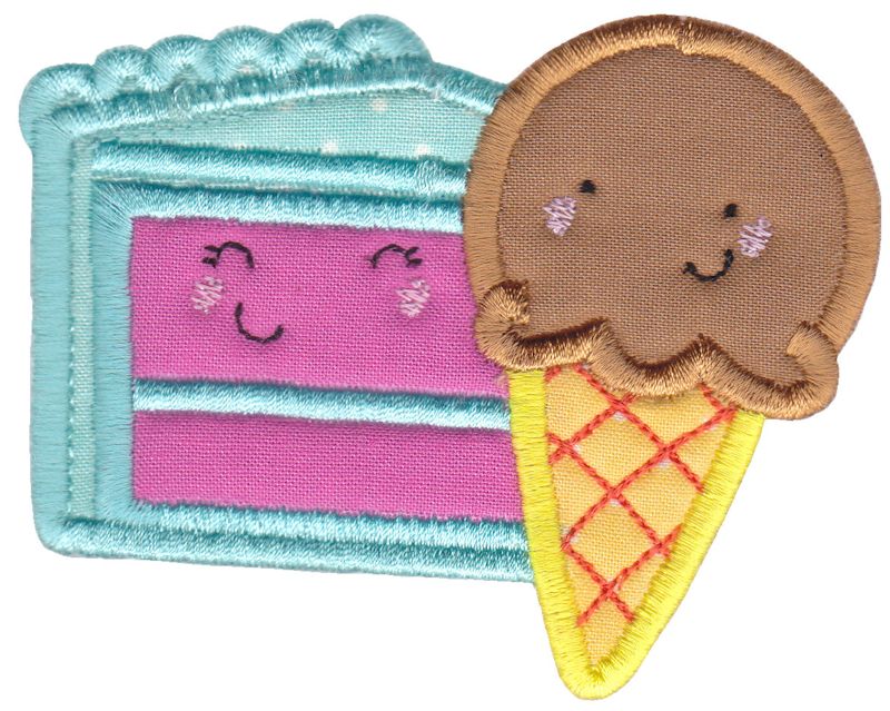 Ice Cream and Cake Applique