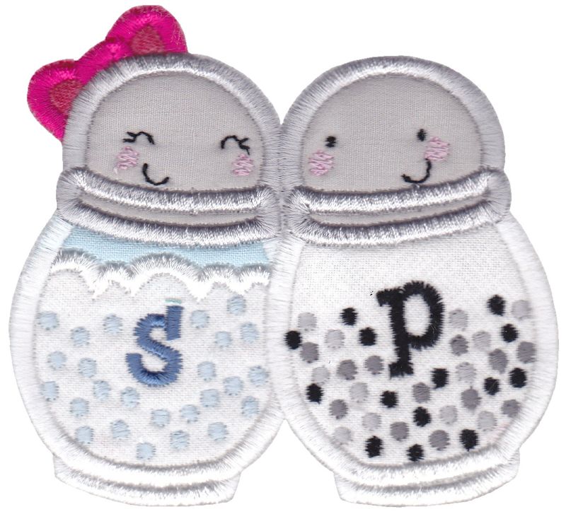 Salt and Pepper Applique