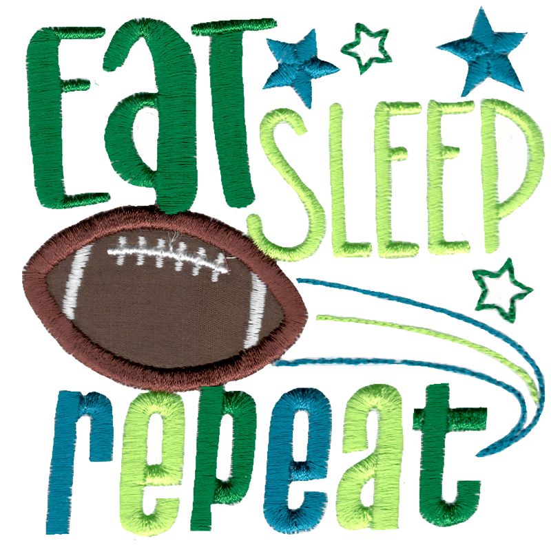 Eat Sleep Football Repeat