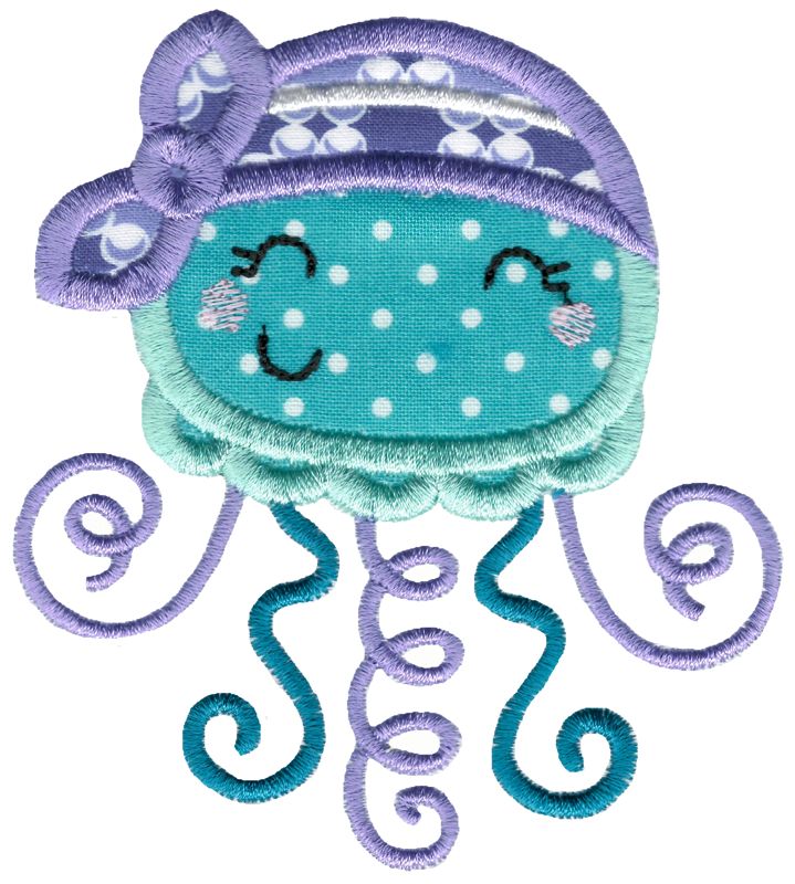 Pirate Jellyfish Applique