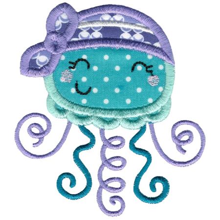 Pirate Jellyfish Applique
