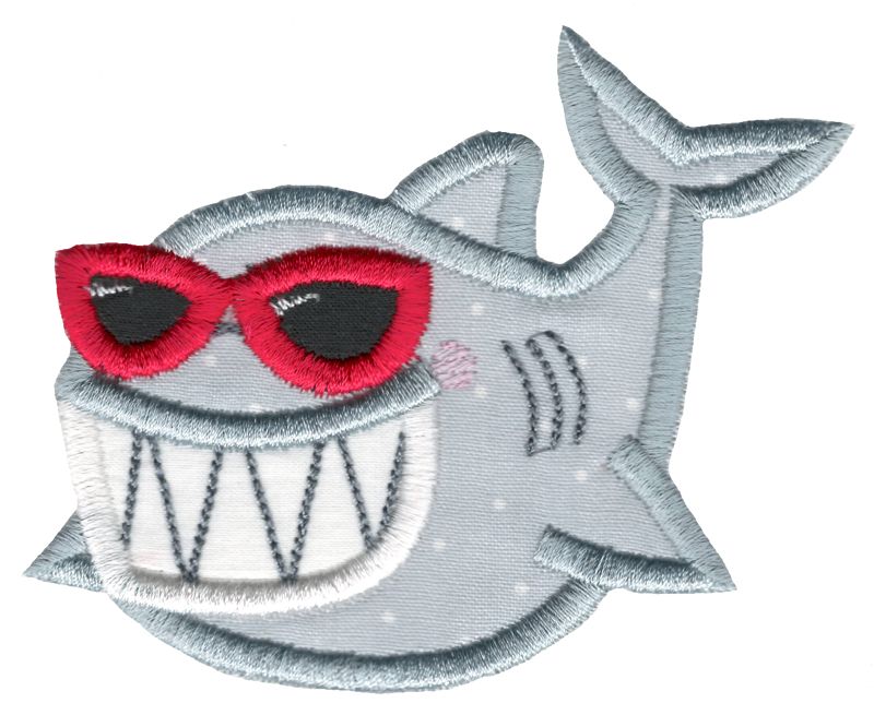 Sunglasses Shark Applique