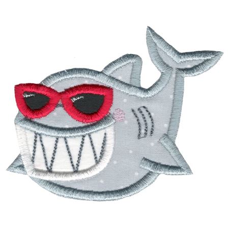 Sunglasses Shark Applique