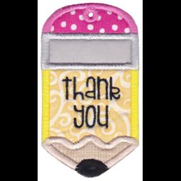 Pencil Thank You Gift Tag