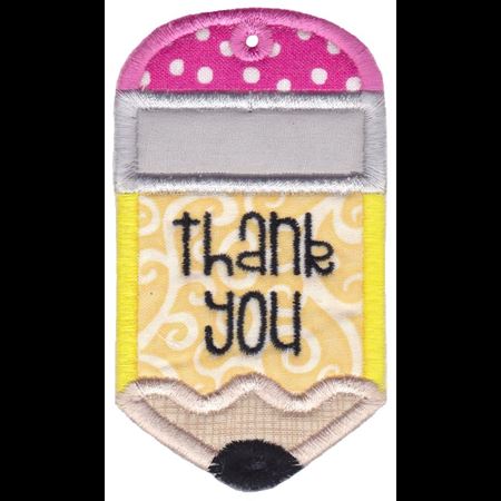 Pencil Thank You Gift Tag
