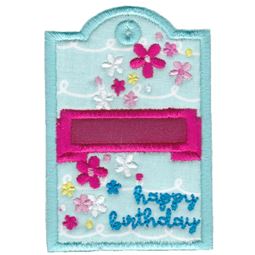 Floral Happy Birthday Gift Tag