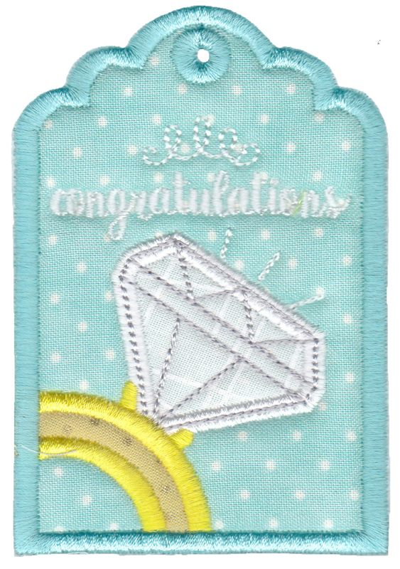 Engagement Ring Congratulations Gift Tag