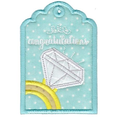 Engagement Ring Congratulations Gift Tag