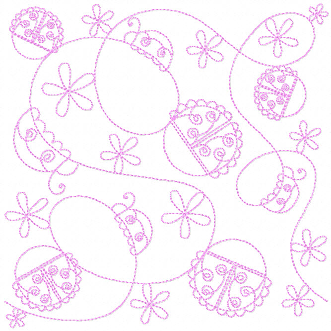 Ladybug Quilt Block