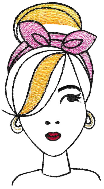 Messy Bun Glamor Girl