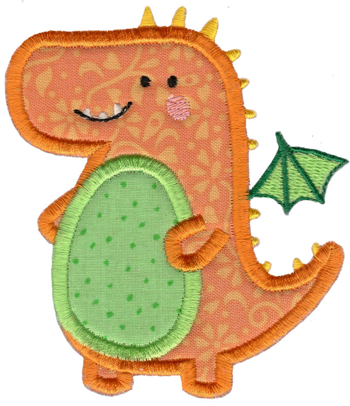 Applique Dinosaur Bat