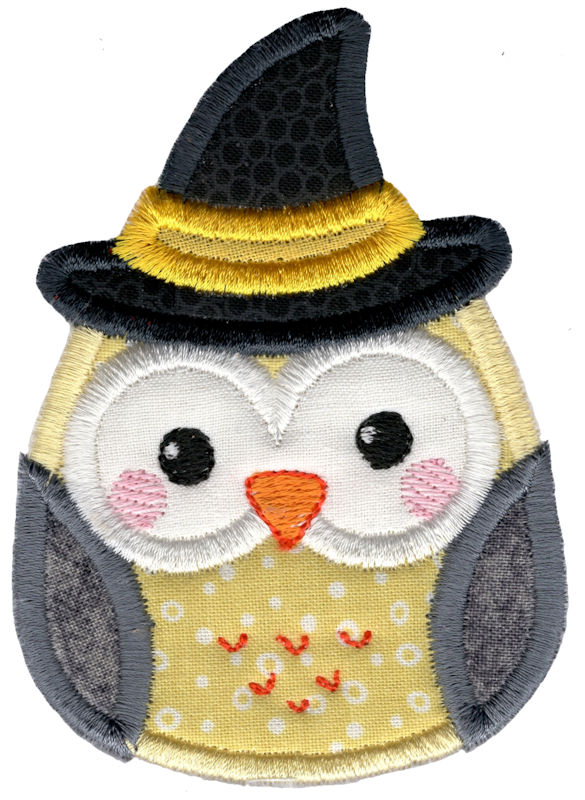Applique Halloween Owl