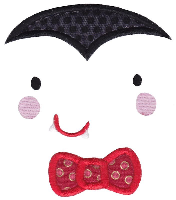Dracula Face Applique