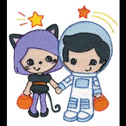 Astronaut and Cat Costumes