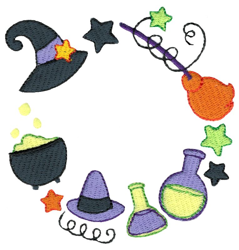 Witch Monogram Frame