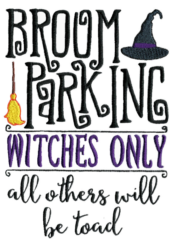 Broom Parking Witches Only
