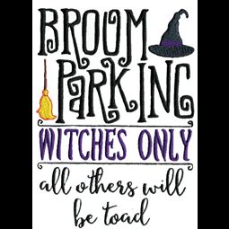 Broom Parking Witches Only