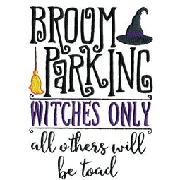 Broom Parking Witches Only
