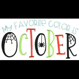 My Favorite Color Is October
