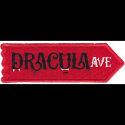 Dracula Avenue ITH Halloween Sign