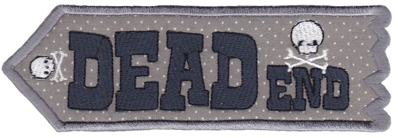 Dead End ITH Halloween Sign