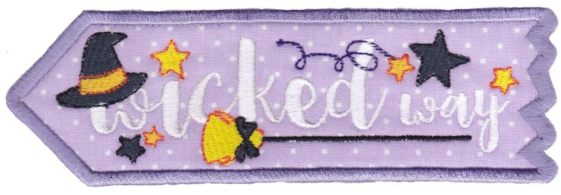 Wicked Way ITH Halloween Sign