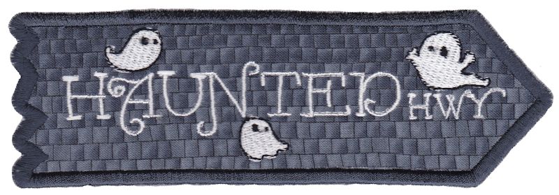 Haunted Highway ITH Halloween Sign